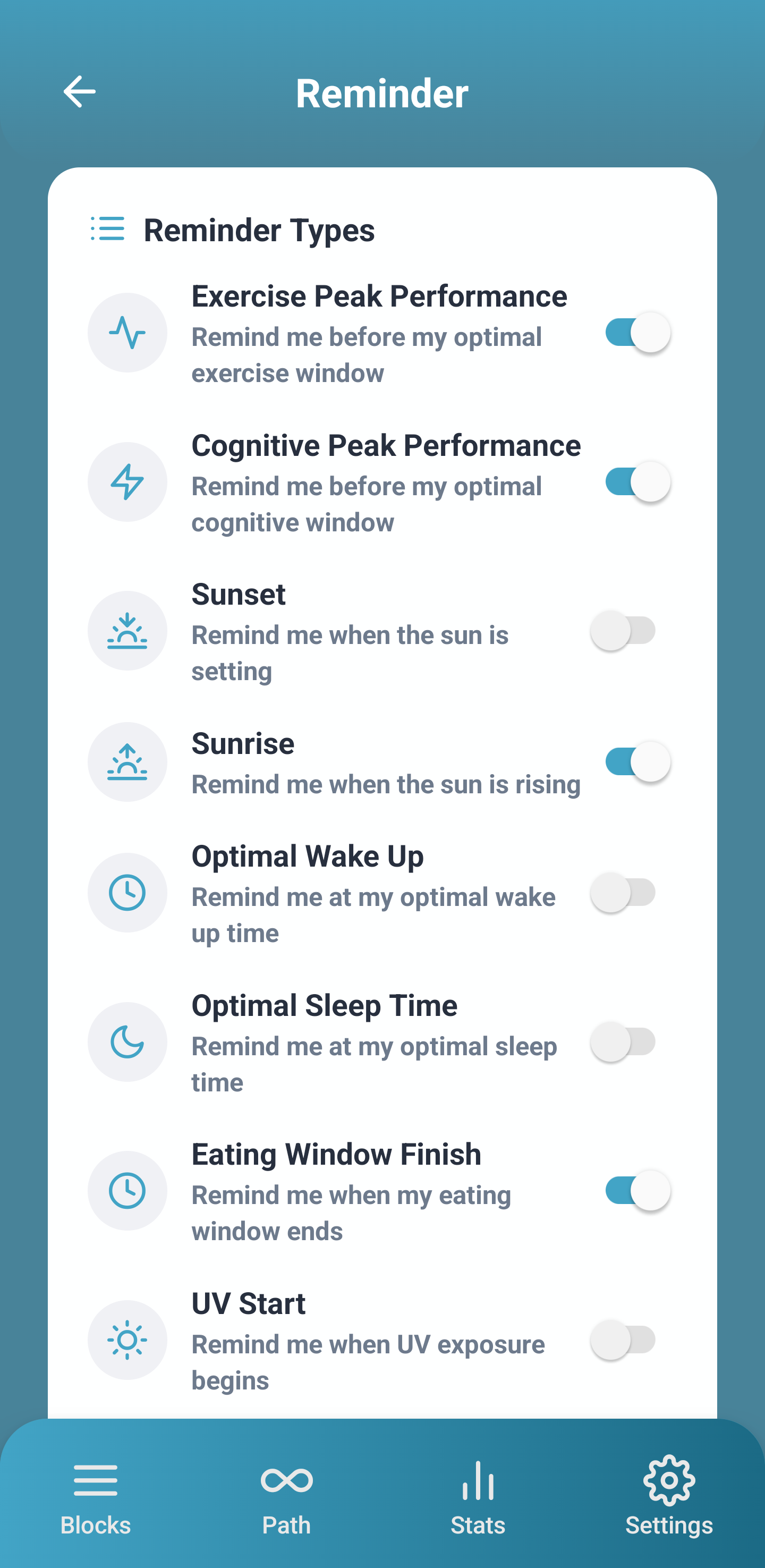 App Notifications Screen