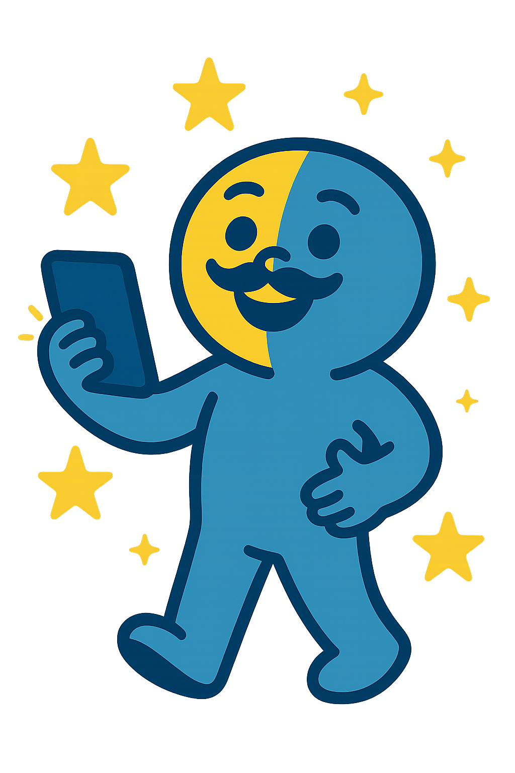 Stars and Reviews Illustration